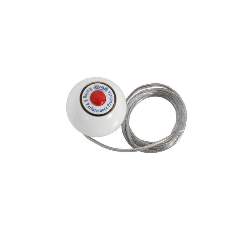 B&M 46112 White Replacement Shifter Knob with Button and SAE Threads - Image 5